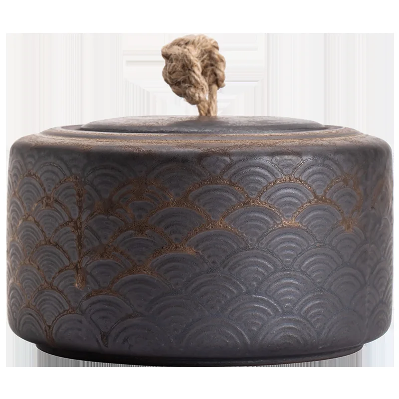 Ceramics Tea Caddy Moistureproof Sealed Jar Storage Jars Candy Jar Tea Containers Tea Box home Storage Organizers Storage Box