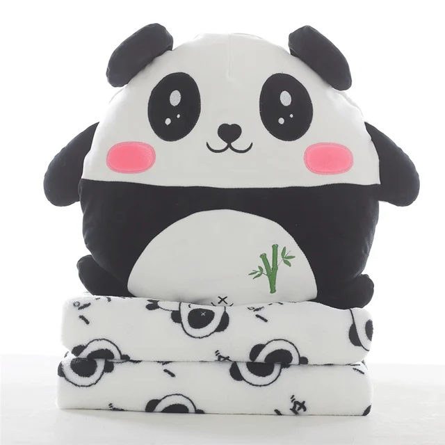 3 in 1 blanket pillow hand warmer panda hand warmer pillow with blanket panda plush toy