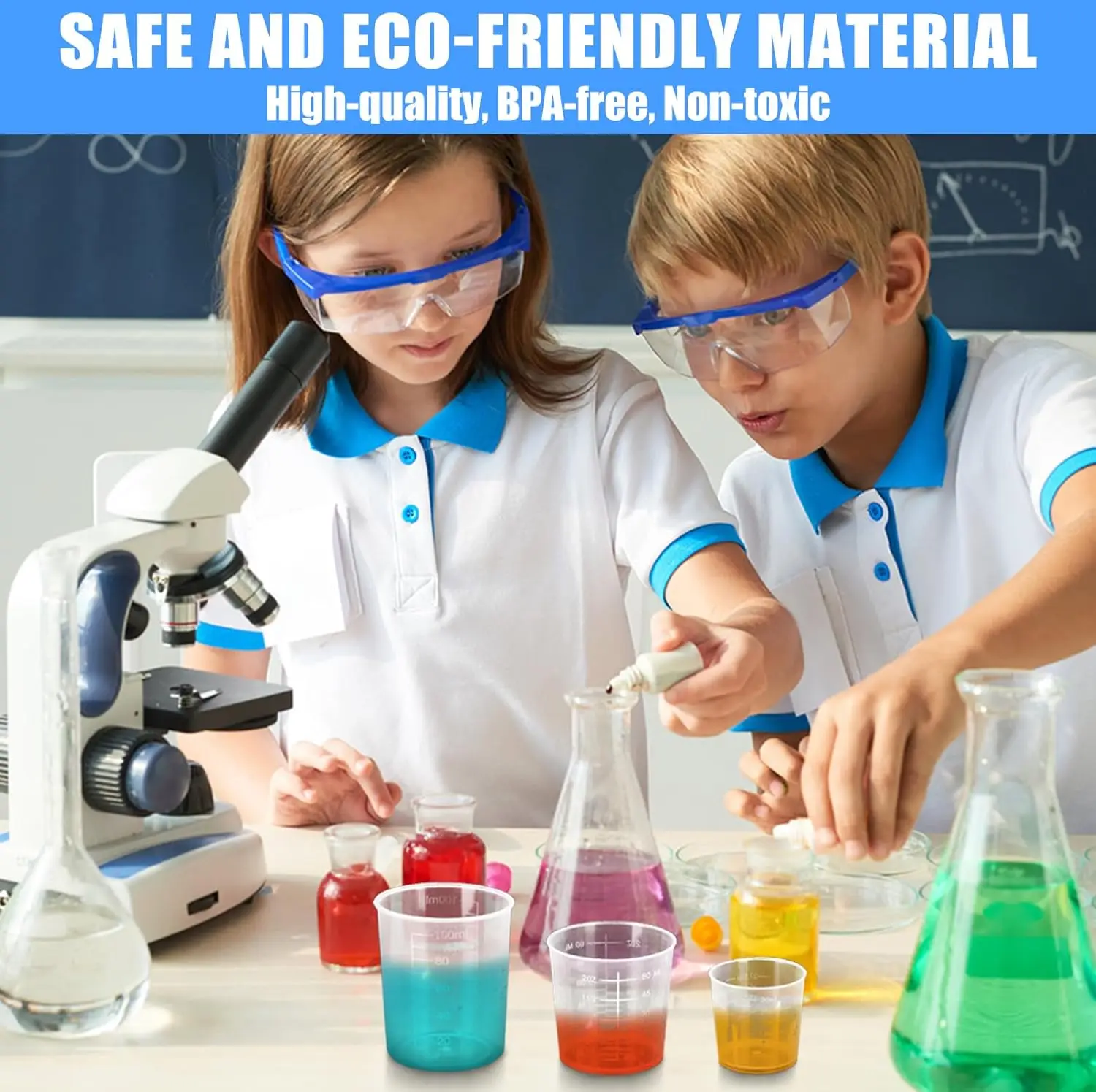 3 Pack Measuring Cup Set Includes 1 Oz (30 Ml) 2 Oz (60 Ml) and 3.4 Oz (100 Ml) Plastic Liquid Measuring Cups- Baking Cooking