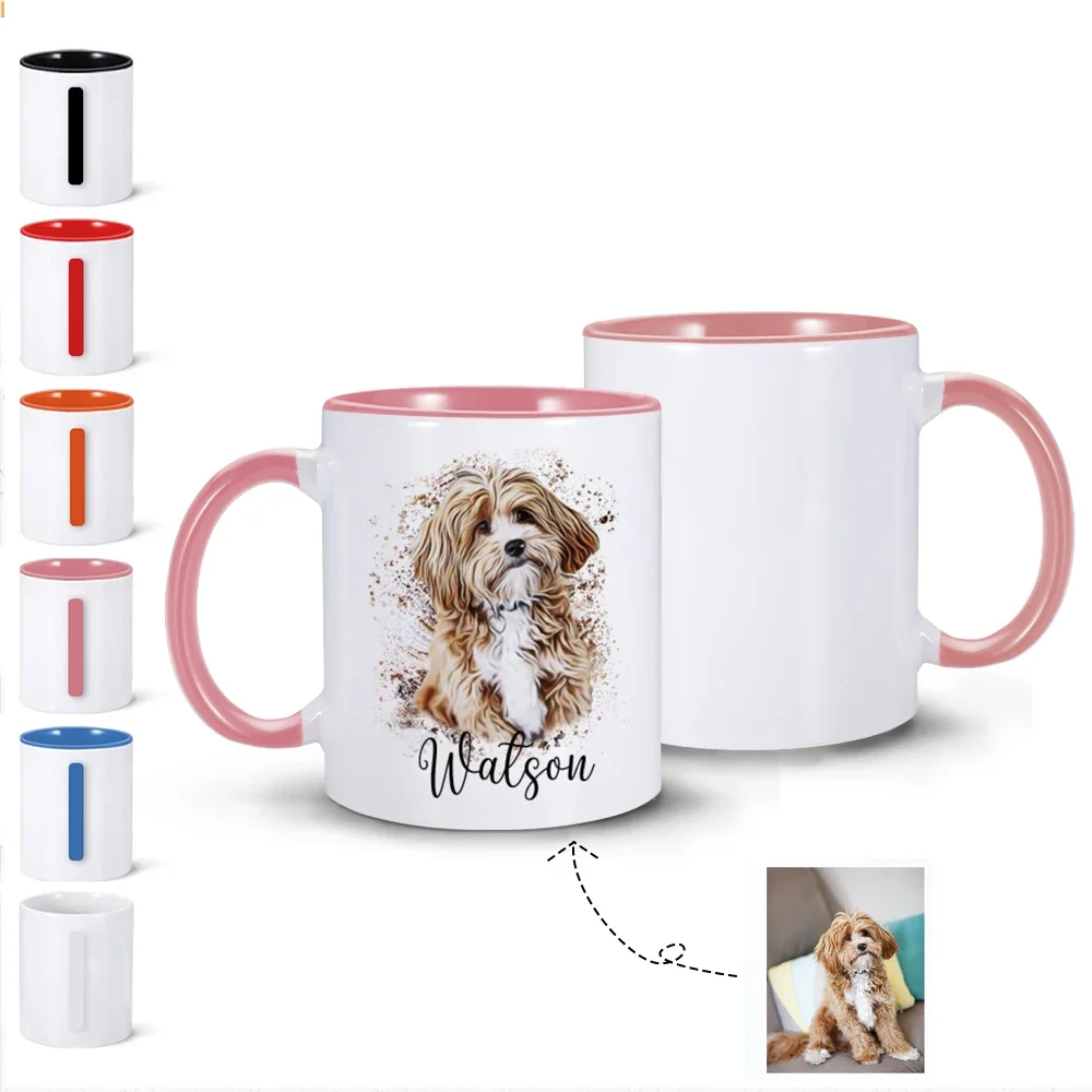 

330 мл, 11 унций, персонализированная кружка, фотография, чашка с именем на заказ, чай, кофе, горячая фотография, чашка для молока «сделай сам», креативный подарок, милый подарок