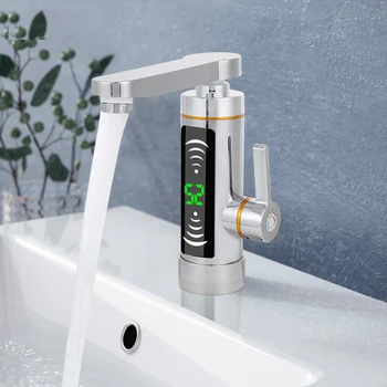 Electric Water Heater Faucet Instant Fast Heating Tap with LED Digital Display Rotatable for Bathroom Kitchen 1