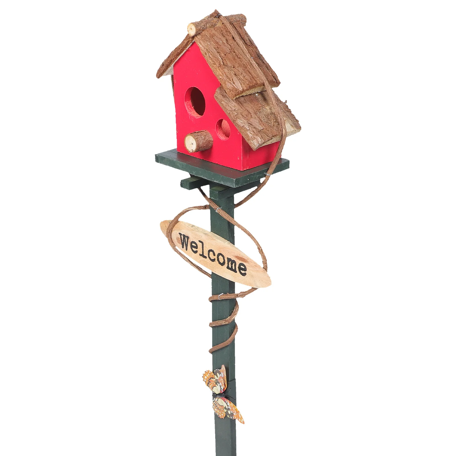 

Gardening Decor Vintage Decorative Nest Outdoor Decoration Retro Park Ornaments Bird Resting