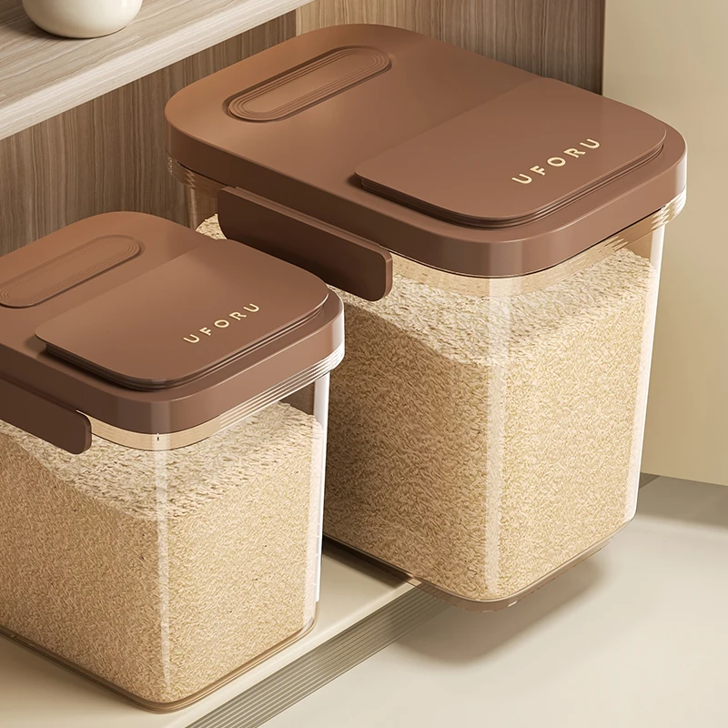 Uforu Food Grade Keuken Rijstmeel Rijstemmer Boxrijst Emmer 50 Kattig Huishouden Grote Verzegelde Insectenbestendige Rijstpot_voghion.com