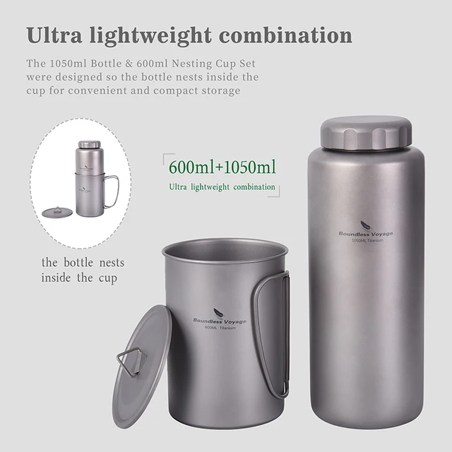 Titanium Drinking Water Bottle  Boundless Voyage Water Bottle - Water  Bottle 1050ml - Aliexpress