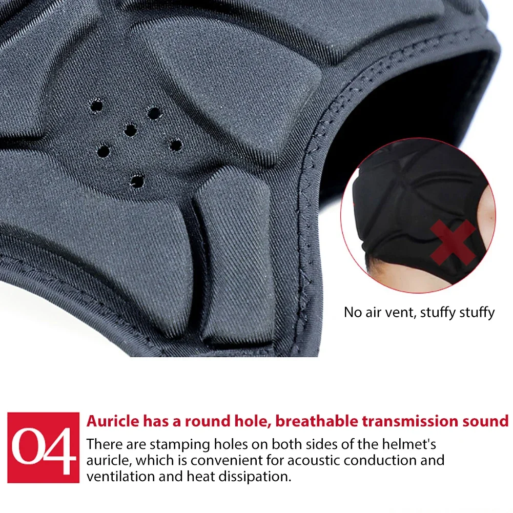 Sport Helmet Headgear Cap Hockey Head Protector Protect Hat Adjustable Baseball Skateboard Padded Hat Cap