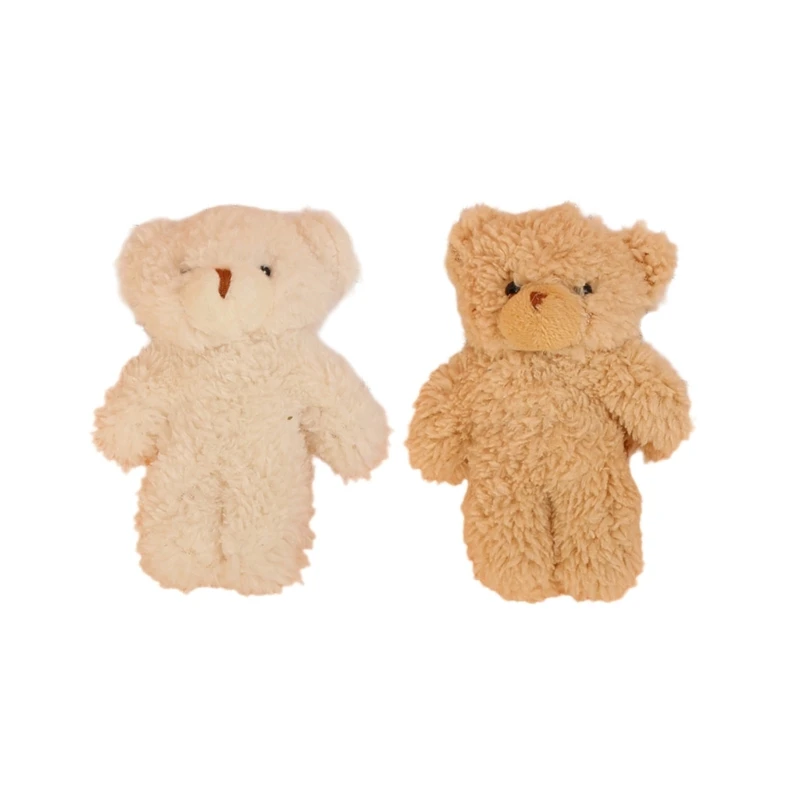 

127D Plush Bear Pendant Animal Keychains Decorative Shoulder Bag Ornament