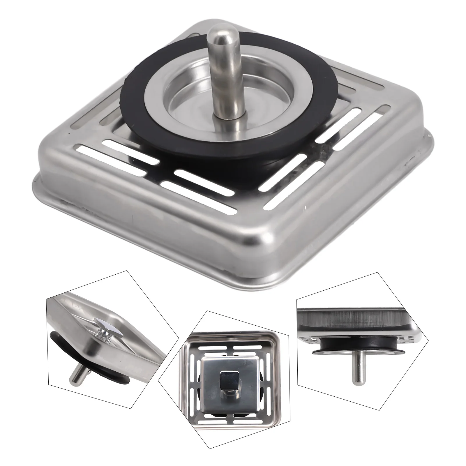 

Square Kitchen Sink Strainer Reliable and Durable Construction Prevents Clogs and Blockages Easy to Clean and Maintain