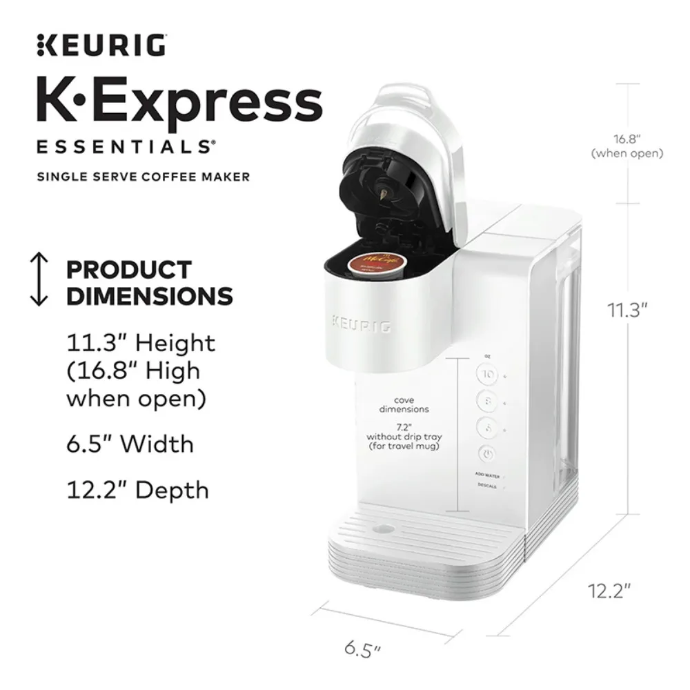 Keurig K-Express Essentials Single Serve K-Cup Pod Coffee Maker, Black 