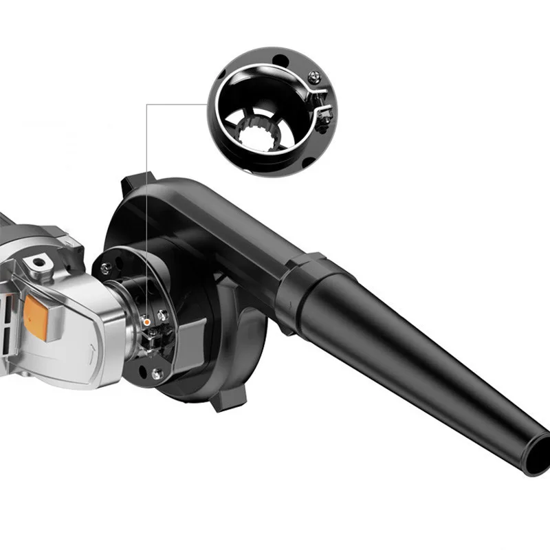 

Angle Grinder Converted Into Soot Blower Vacuum Cleaner Cordless Electric Air Blower Fit for Angle Grinder Machine Power Tools