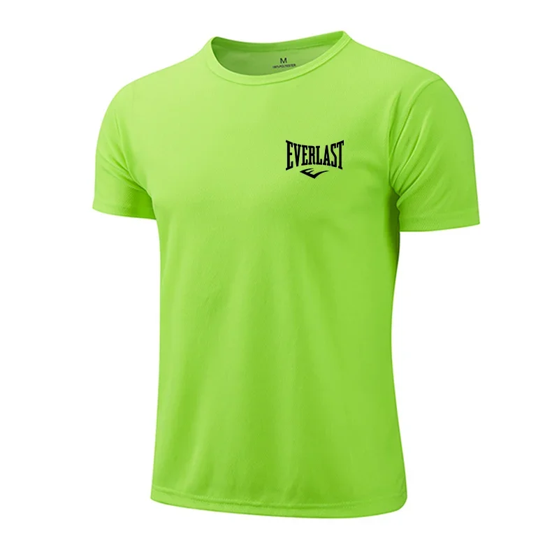 Mens Summer Breathable Quick Dry Short Sleeved Training Tee