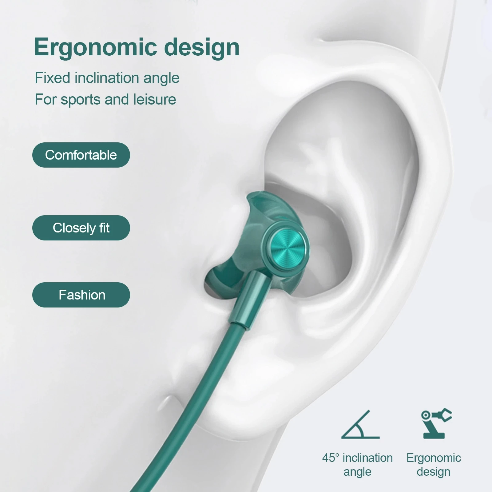Lenovo SH1 Wireless Earphone Bluetooth 5.0 Neckband Headphone HIFI Sound Sport Magnetic Headset IPX5 Waterproof Earbuds with Mic 5