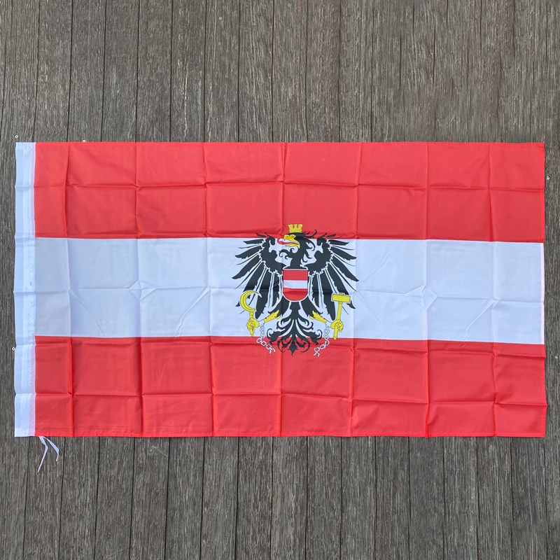 

xvggdg Austria Flag 90x150cm/ 3x5 Feet Home Decoration Hanging Flag Banner for Sports