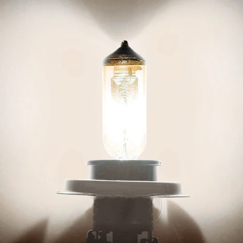 

2 Pcs H7 6000K Xenon Gas Halogen Super White Quartz Glass Headlight White Light Lamp Bulbs 55W 12V