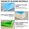 2Pcs Soap Molds 1.4L Soap Loaf Mold Rectangular Silicone Soap Making Molds Kit with Wood Box and Lid Non Stick Silicone Soap 3