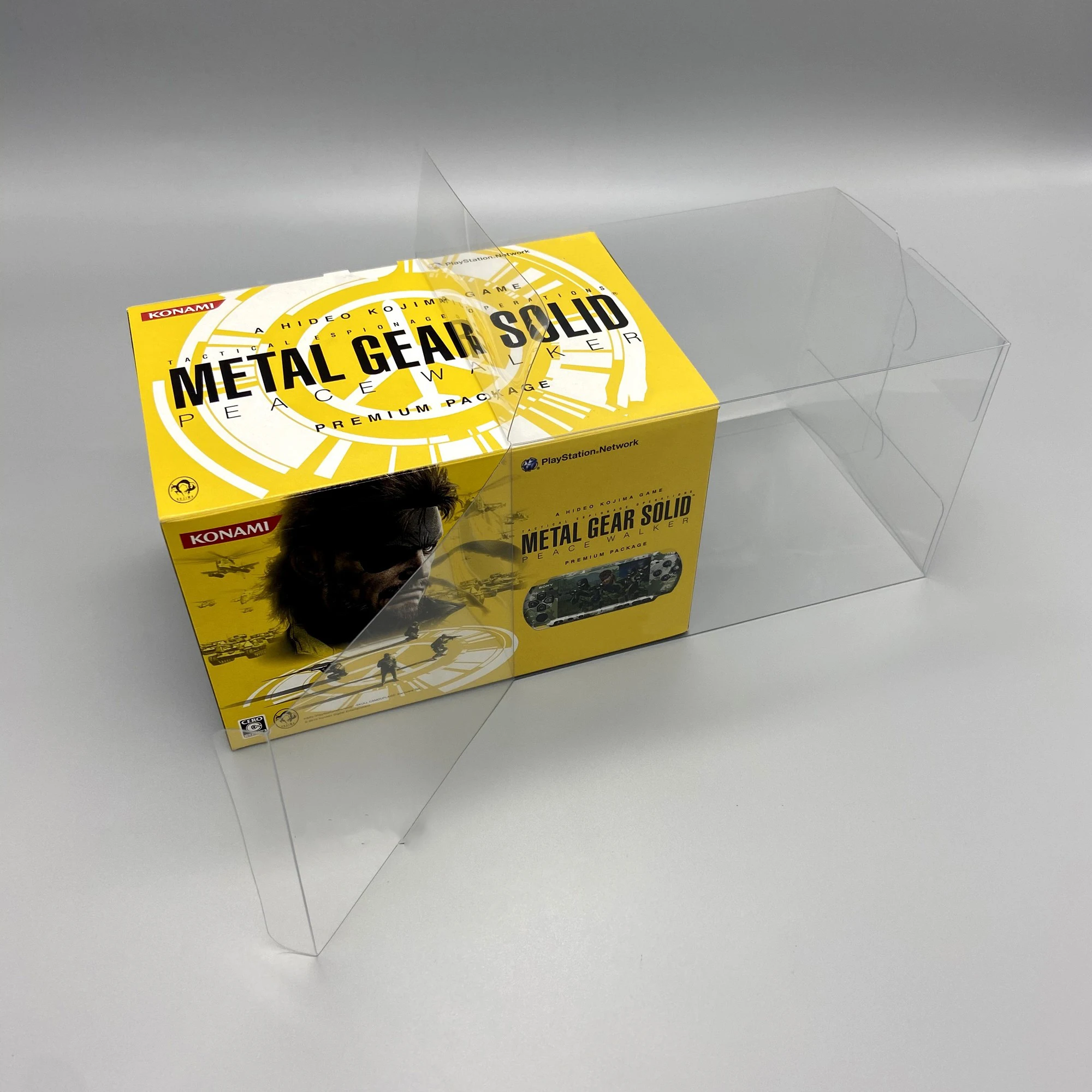 1 Scatola Protettiva Per Psp3000 Metal Gear Limited Edition Japan Version Clear Display Case Collect Box