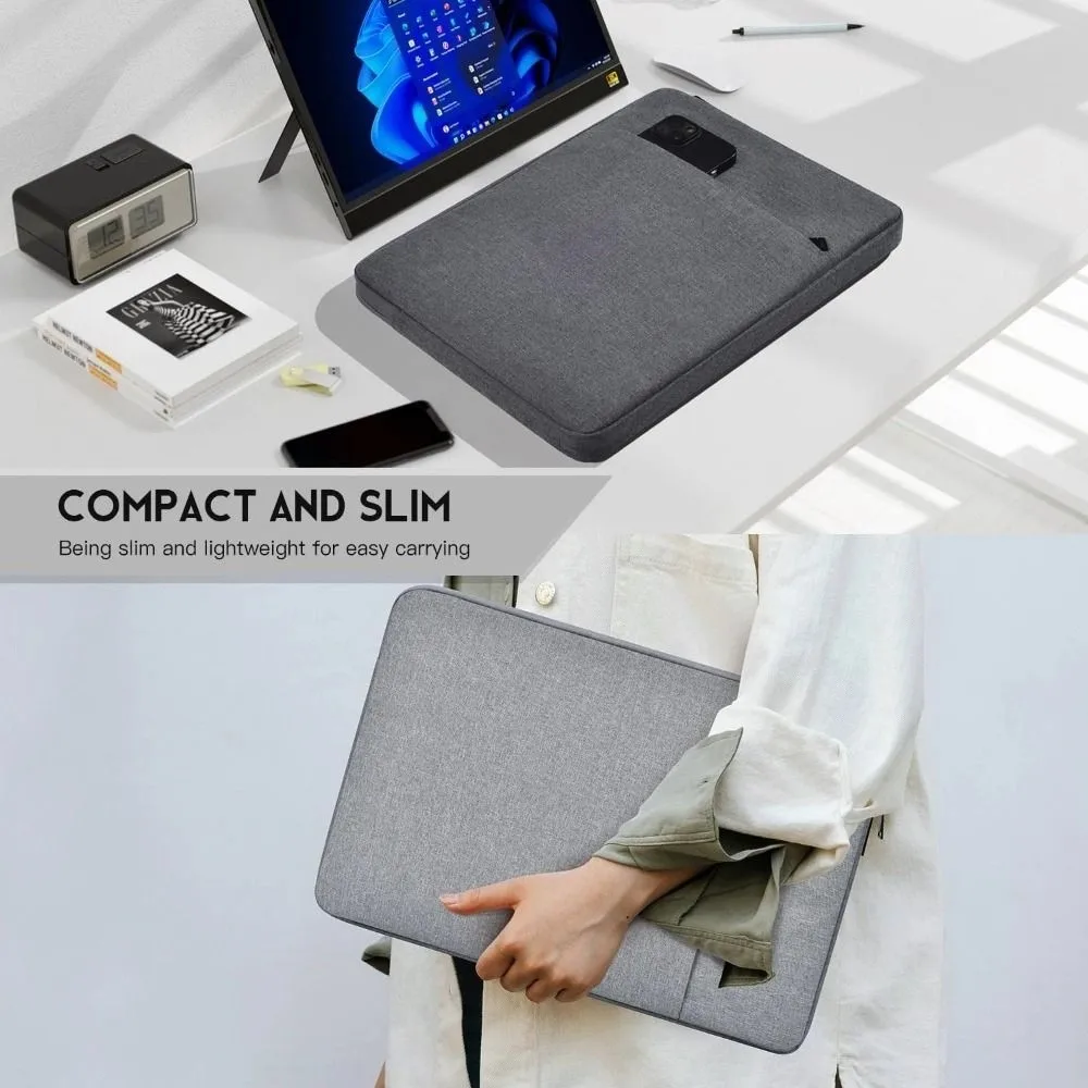 13.3/14/15 Inch Tablet Bag Shockproof Portable Laptop Handbag Case Water-Resistant Padded Shockproof Protective Pouch