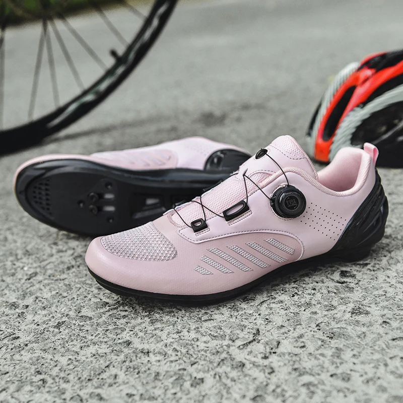 LiXingMing Men Cycling Shoes Road Bike Women Pink Racing Self