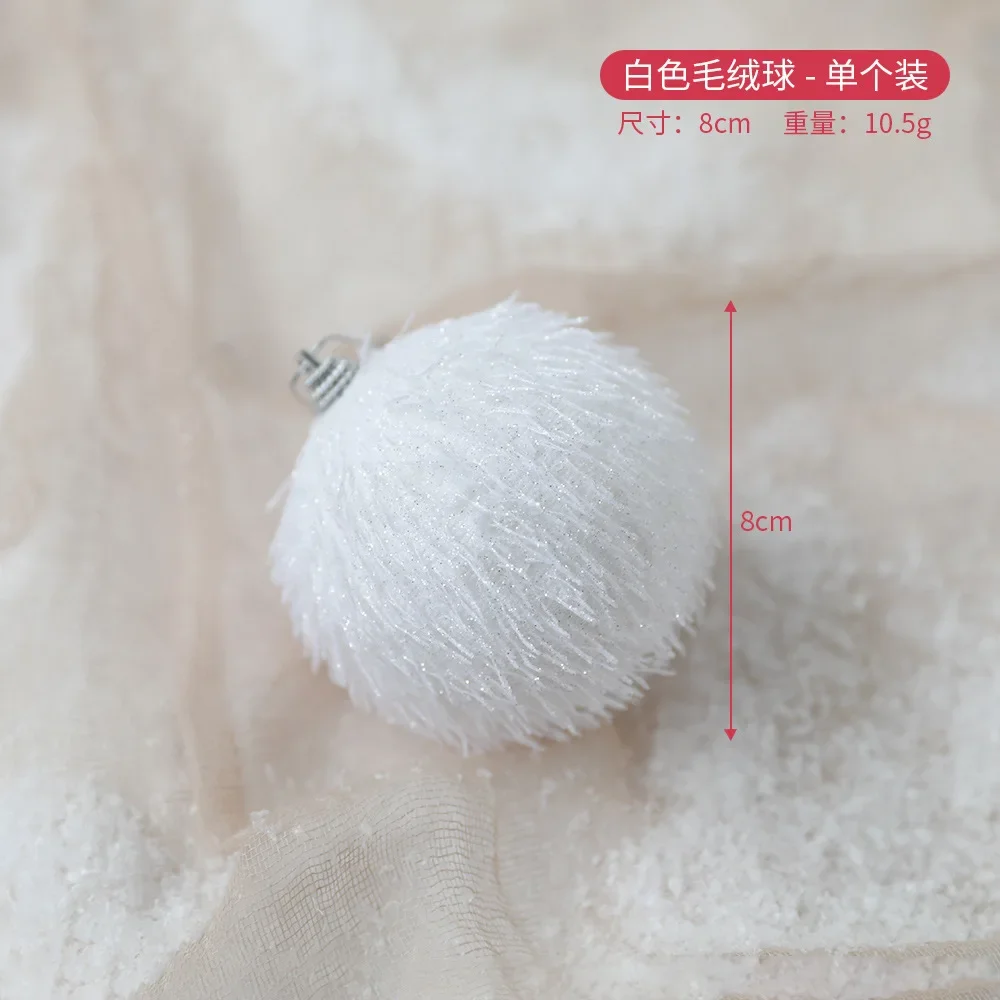 thumbnail image 1 of Adornos navideños Bolas de espuma blanca Bolas de nieve Adornos colgantes para árboles de Navidad, 1 of 5