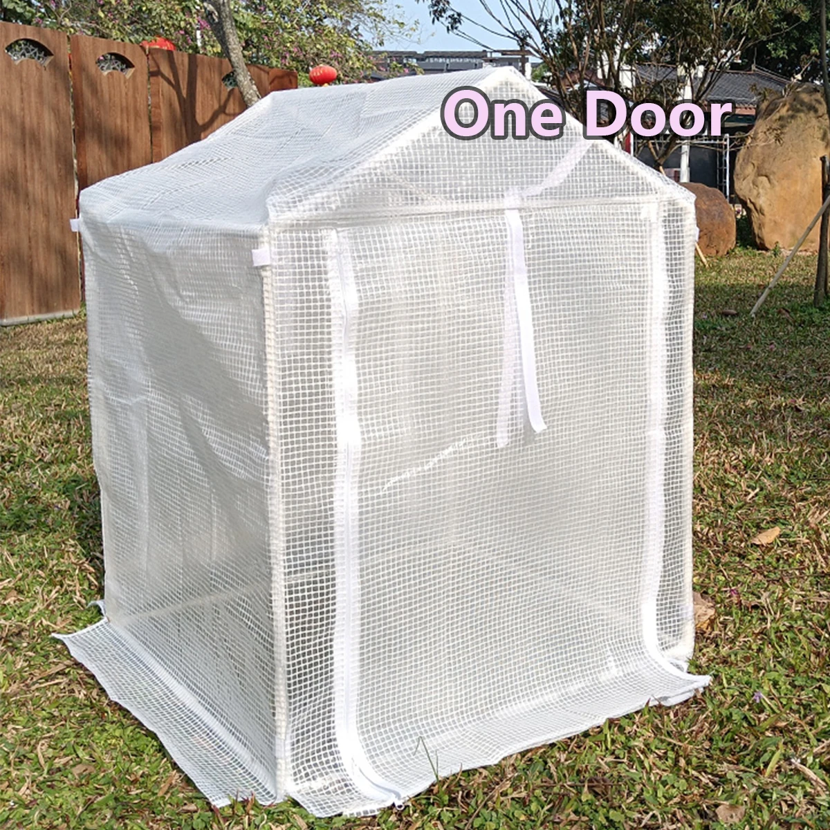 Portable greenhouse rain shelter suitable for indoor and outdoor use in courtyards-easy to install PVC transparent cover that