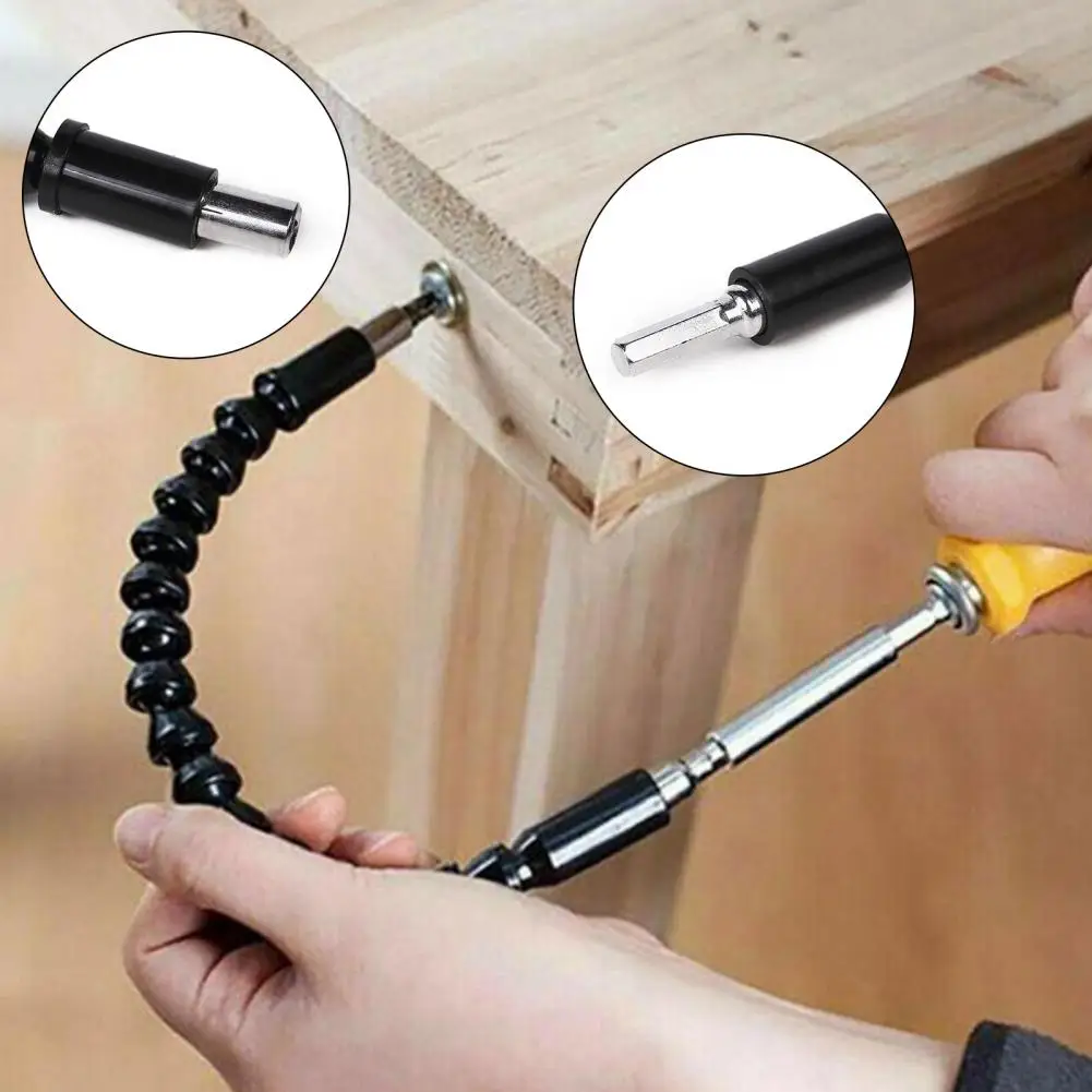 

Super Bit Universal Soft Drill Bit Extension Screwdriver Attachment Lightweight Portable Flexible Bit Extension for Wide