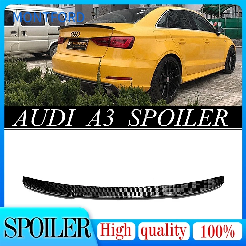 

Внешний задний спойлер из углеродного волокна для Audi A3 S3 Sedan 4Door 2014 2015 2016