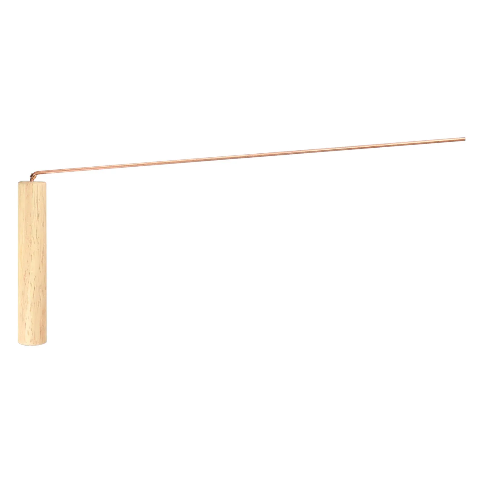 2Pcs 99.9% Copper Divining Dowsing Rods Metal Detector For Water Treasure Finding Tools With Wooden Handle Copper Probing Rod 6