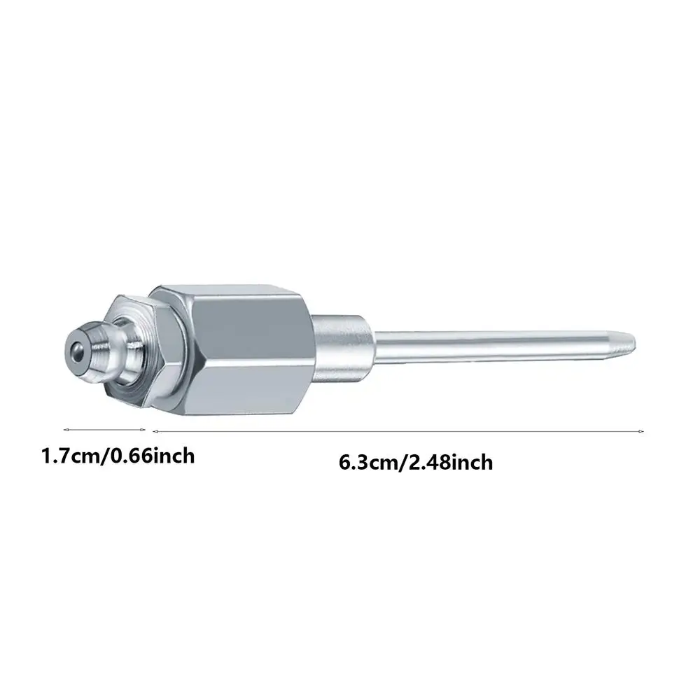 Grease Injector Needle Needle Tip Grease Injector 8000PSI Max Pressure Grease Fitting Tool For Narrow Deep Hole Metal Places