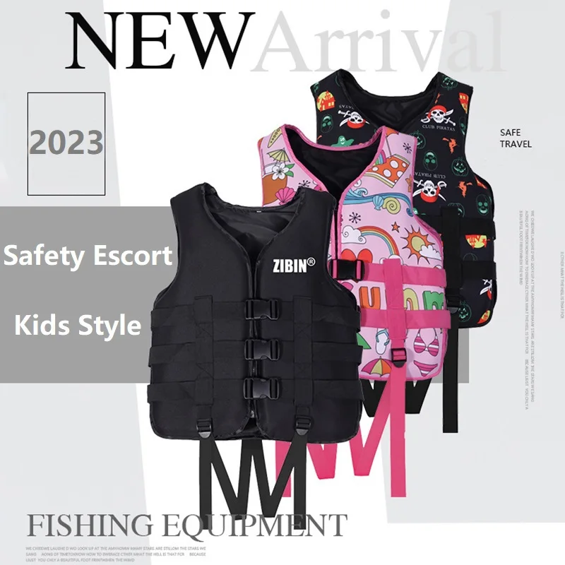 

Kids Life Vest Floating Vest Water Sports Safety Neoprene Life Jacket Kayak Boating Swimming Surfing Drifting Buoyancy Jacket