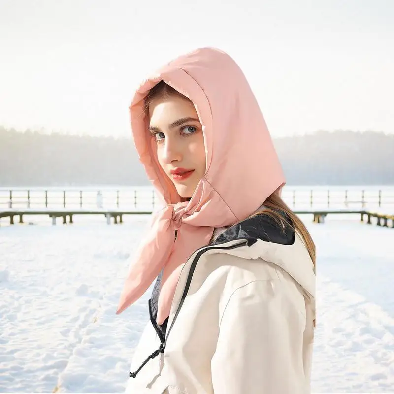 Waterproof Winter Hats For Women Waterproof Down Earflap Hat For Outdoor Winter Down Hood Outdoor Cap Skiing