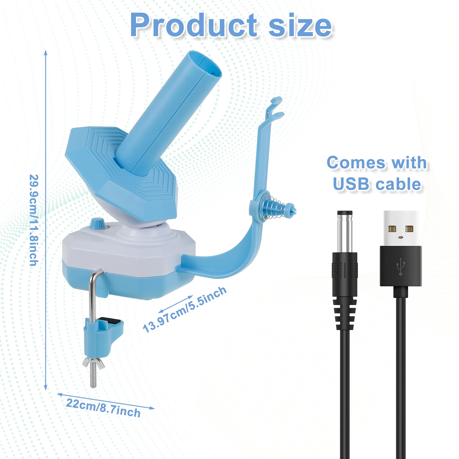 Hand or Electric Wool Winder Crocheting Motor Drive Automatic Yarn Ball Winder Easy to Use Efficient Auto Yarn Cake Winder