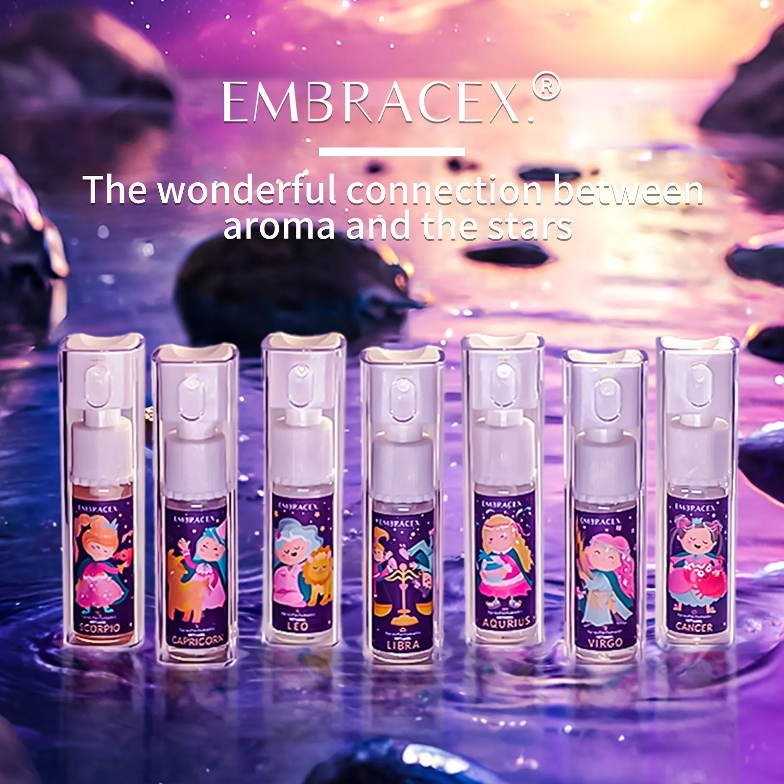 10ml 12 Constellation Spray Essential Oils Body Oil Zodiac For Women Gifts Skincare, Haircare, Nail Care, Moisturizing