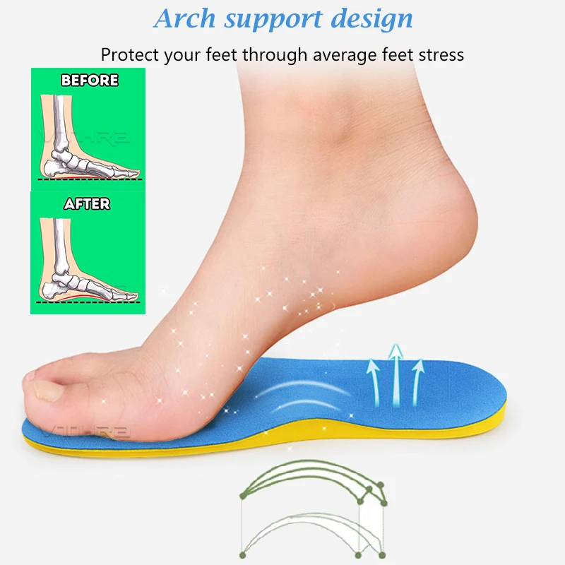 VTHRA O/X Leg Orthopedic Insoles Correction Shoes Inserts For Foot
