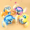 Rolling Monkey Toy Ping Dancing Toy 360 Degree Voice Control Tipping Monkey Cute Animal Toy Electric Ping 1