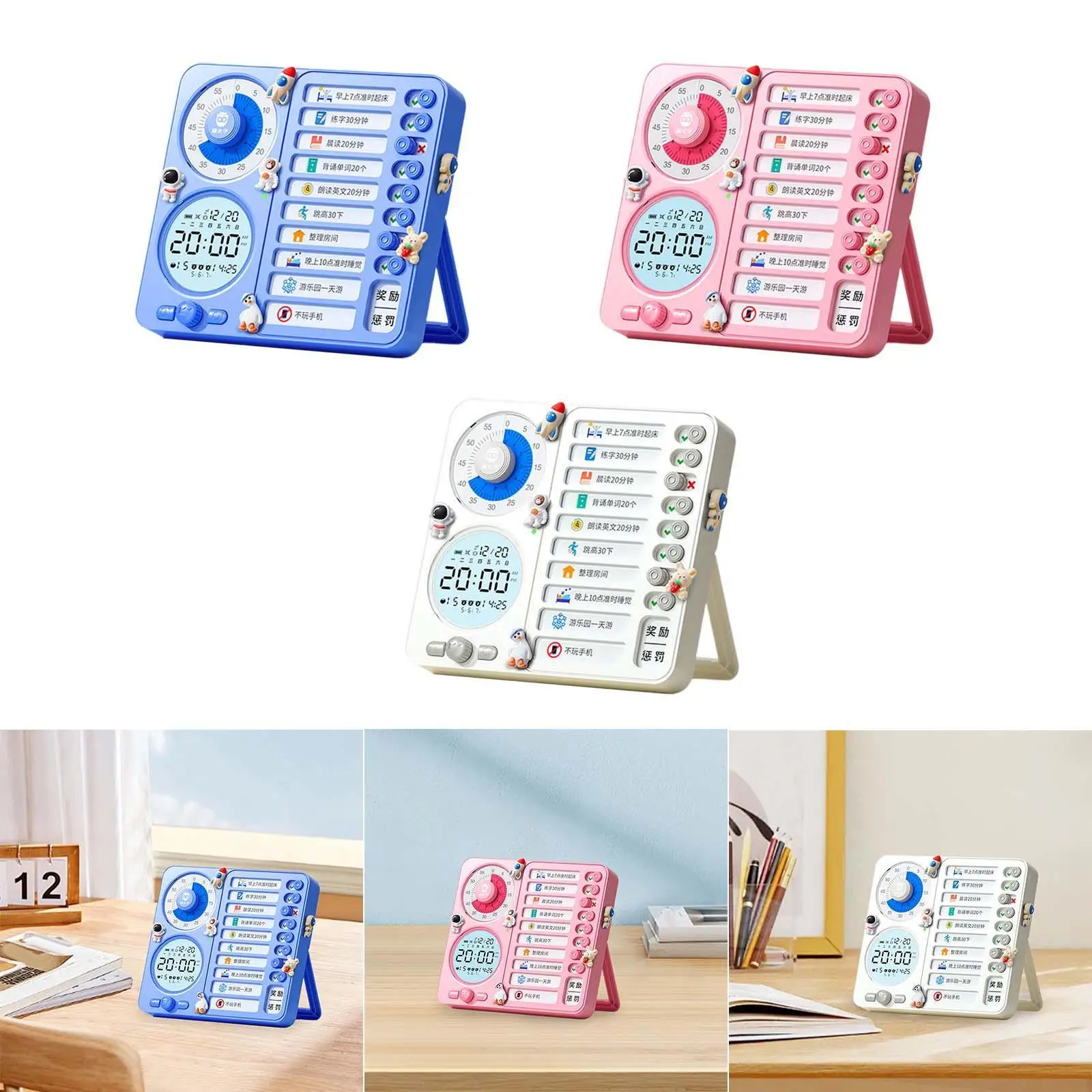 Visual Time Management Checklist Board Memo Board Plan Bulletin for Kids Notes School Office Efficient Task Management