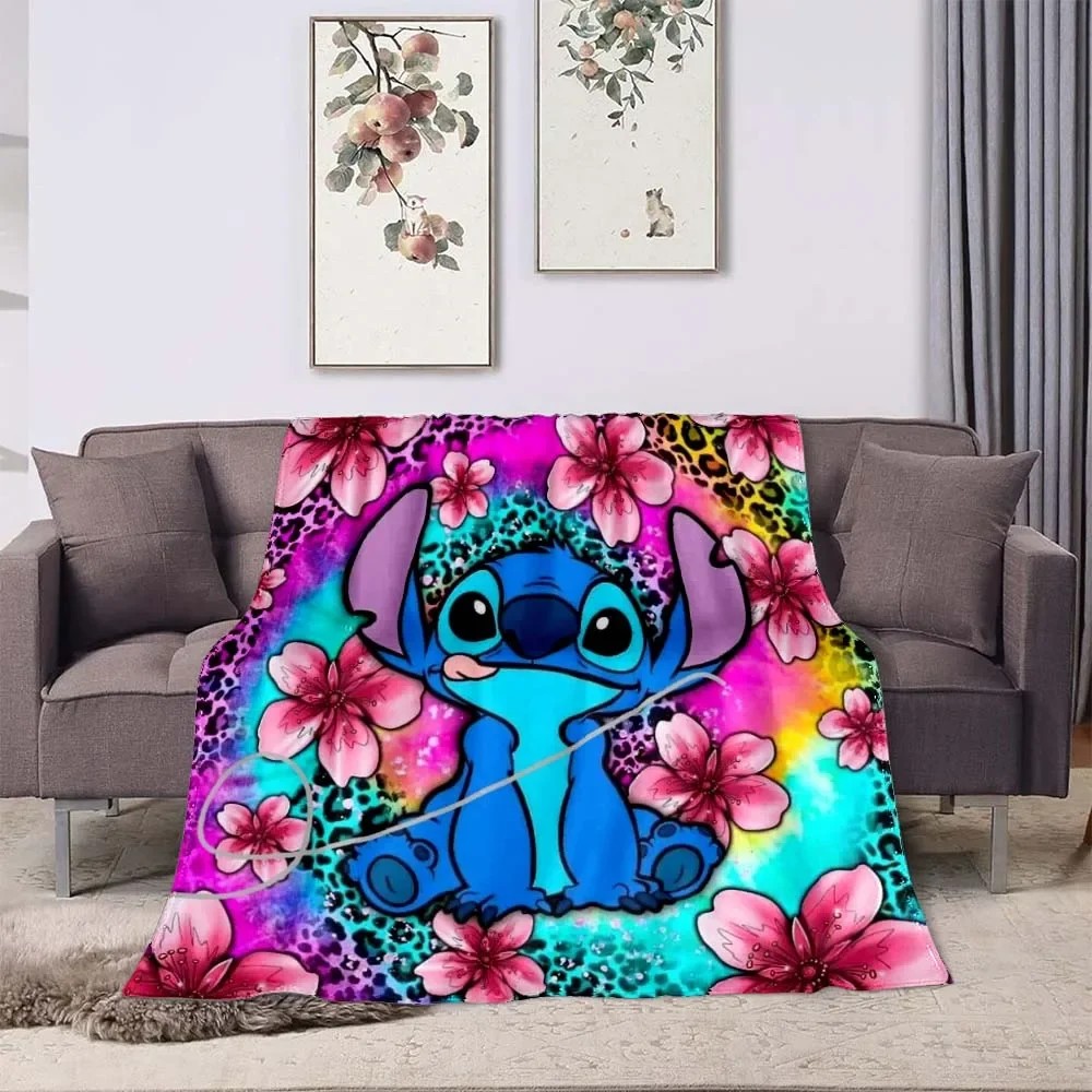 3D Printing Disney Stich Blanket Cute Cartoon Lilo & Strong Soft and Comfortable Children's Lunch Blanket 5