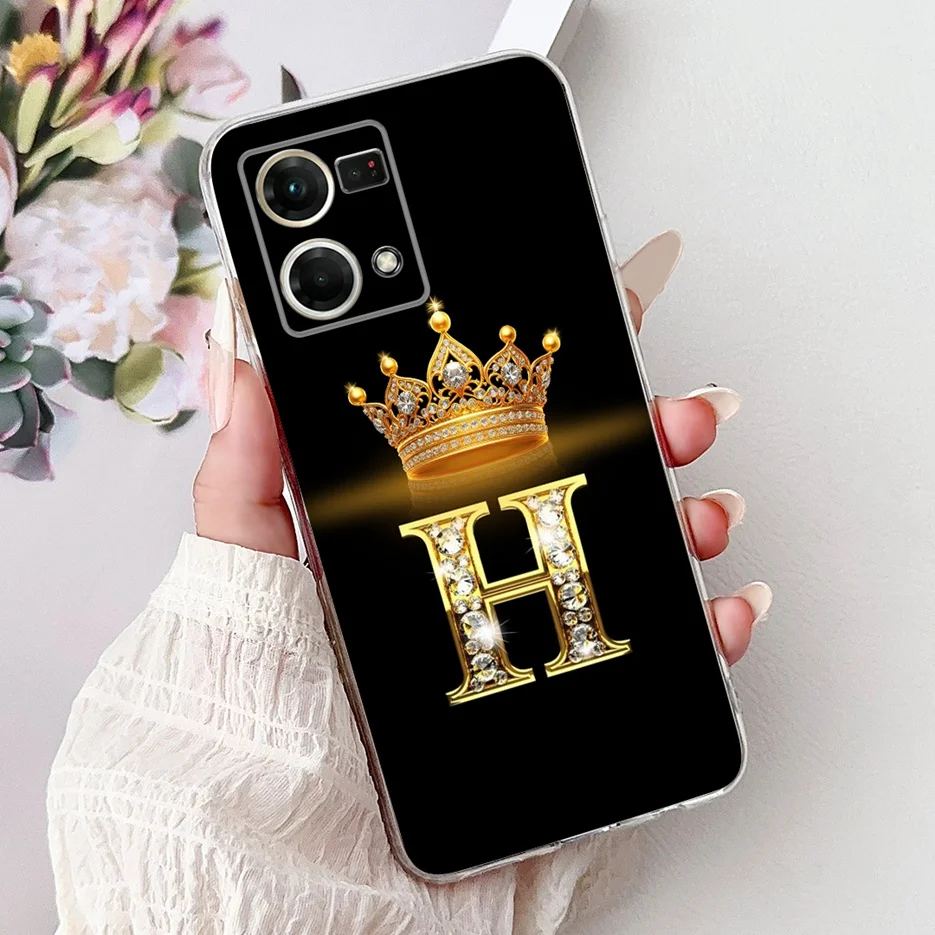 Crown Letters Soft Silicone Phone Case