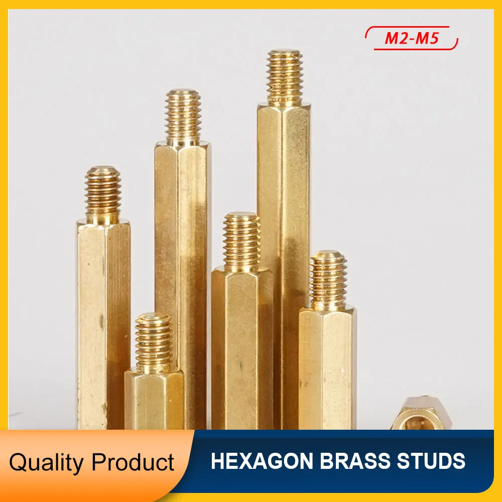 

M2 M2.5 M3 M4 M5 Hex Brass Standoff Spacer Hexagonal Threaded Column PCB Computer PC Motherboard Female Male Standoff Spacer