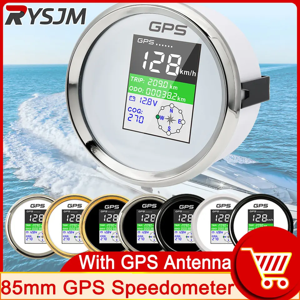 Universal GPS Speedometer Odometer Km/h MPH Knots Adjusted For Boat Car