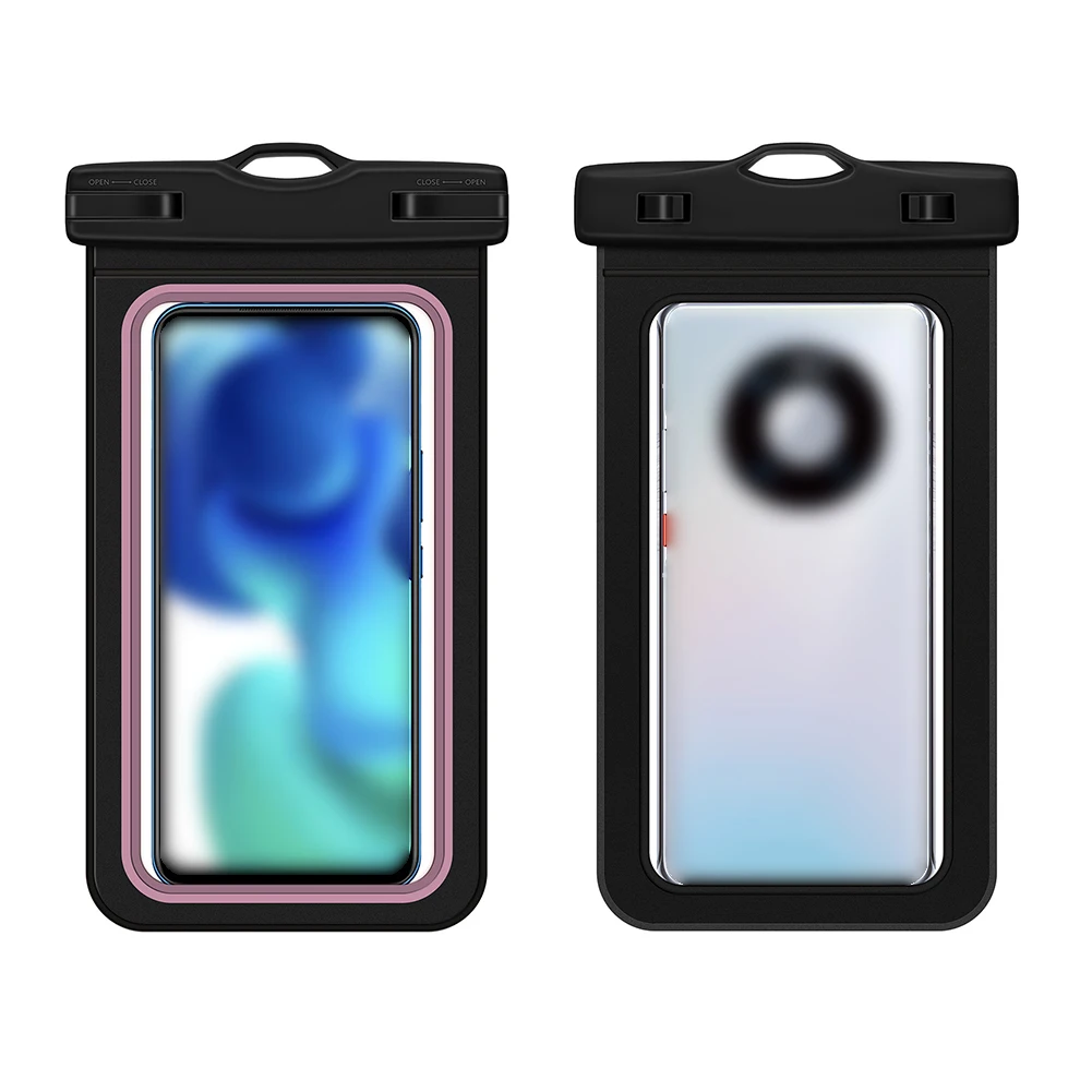 

Phone Cover Waterproof Bag Universal Waist 21*11cm 30 Meters 5 Colors Neck Strap PVC+ABS Phone Case ForSamsung