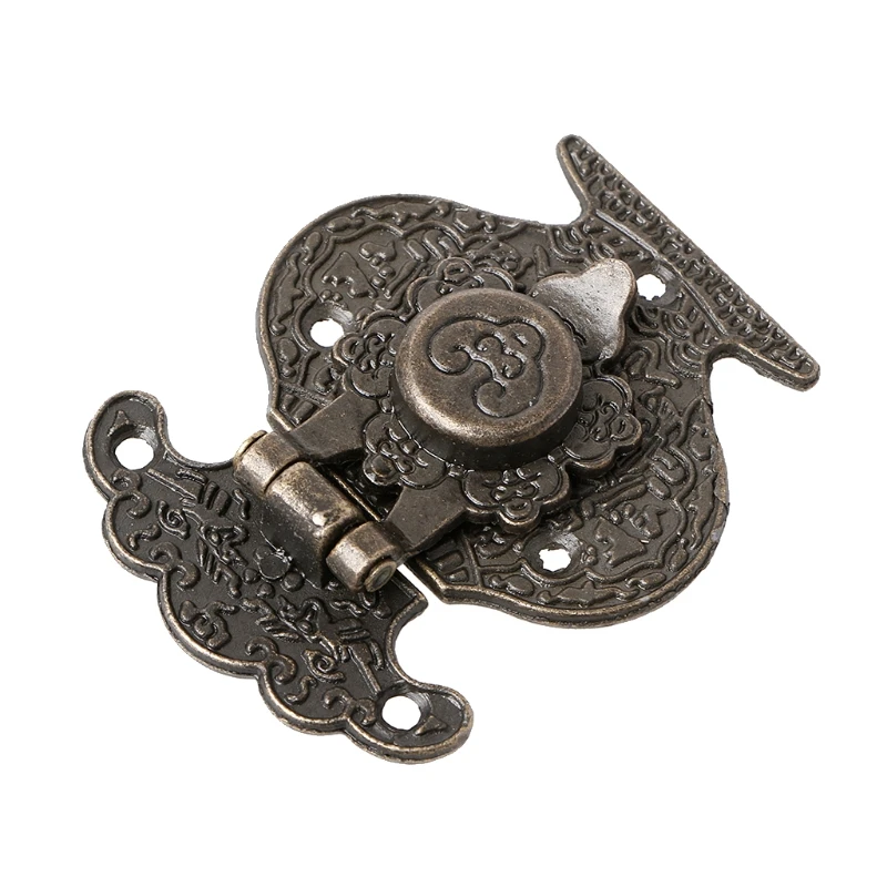Antique Bronze Hasp for Latch Jewelry Wooden Box Mini Cabinet Buckle Lock Decora jewelry box hasps