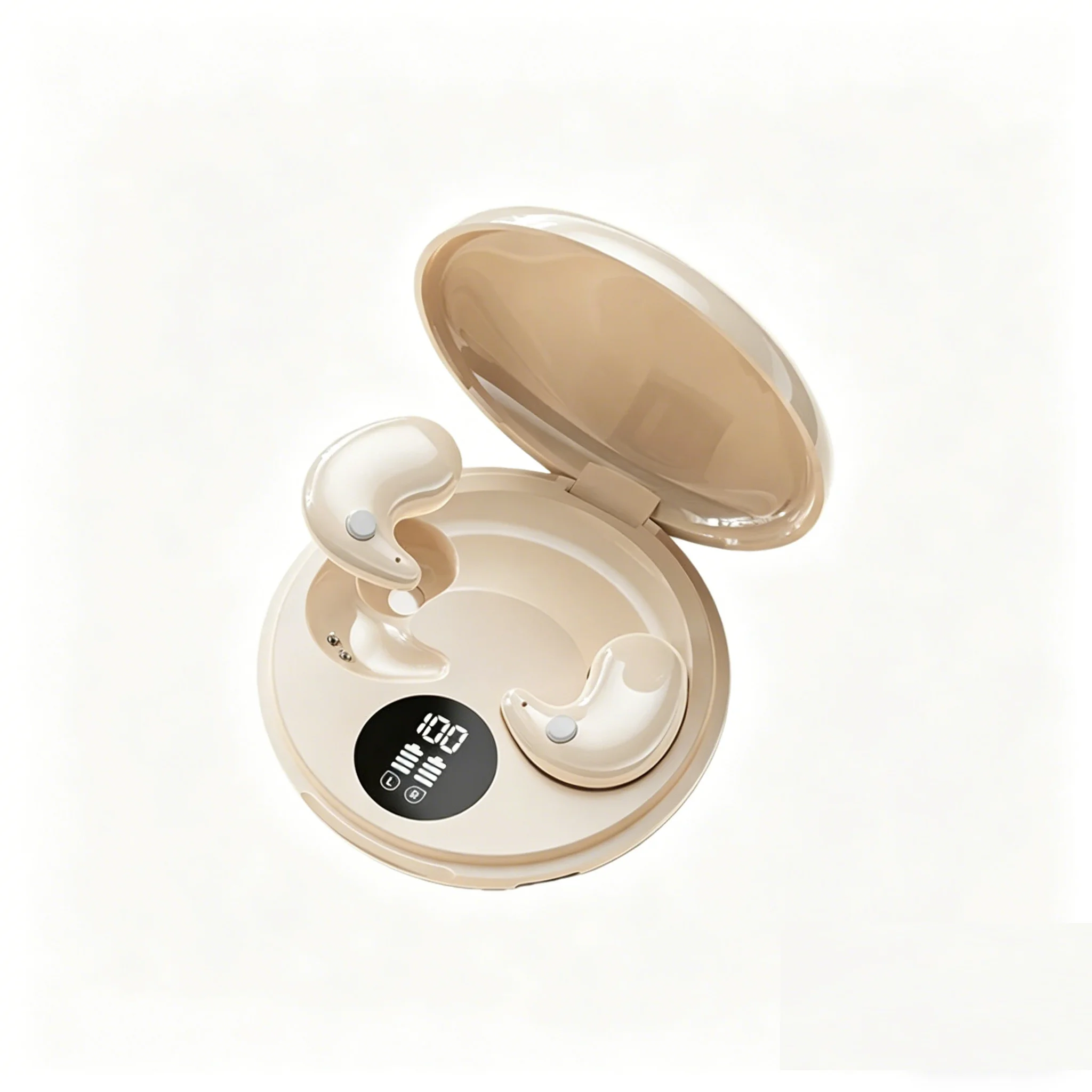 Ultra Sleep Wireless Bluetooth Earbuds For Side Sleepers Comfort_voghion.com