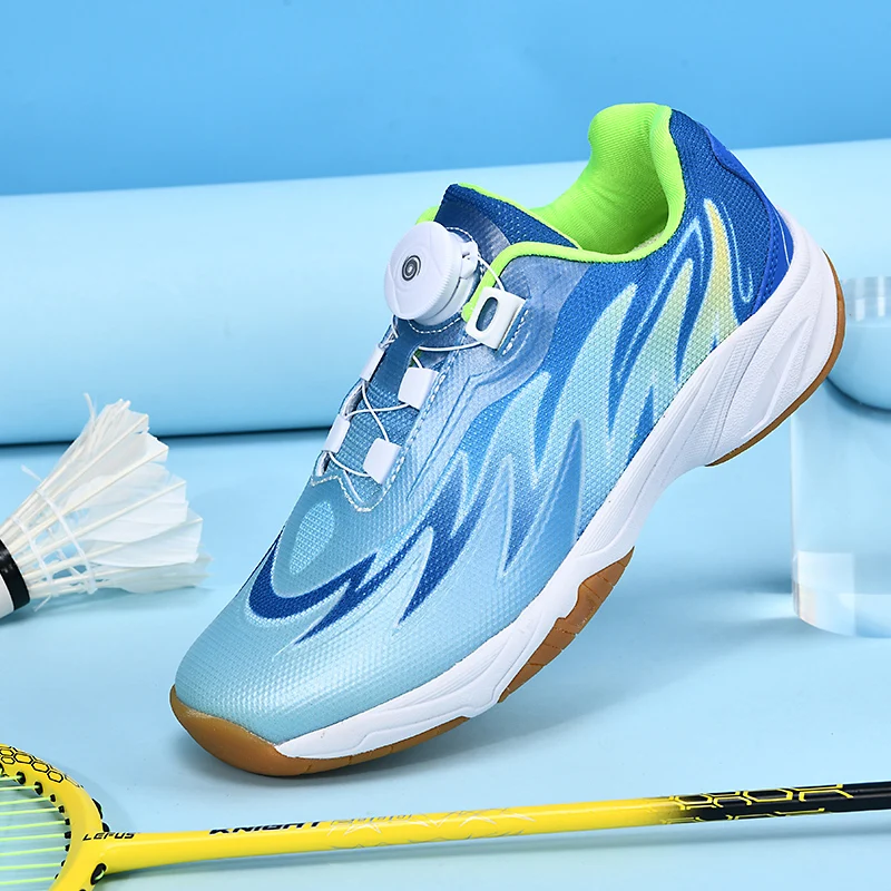 

Professional Kids Badminton Sneakers Volleyball Training Shoes Quick Lacing Boy Girls Kids Table Tennis Training Sneakers 75518