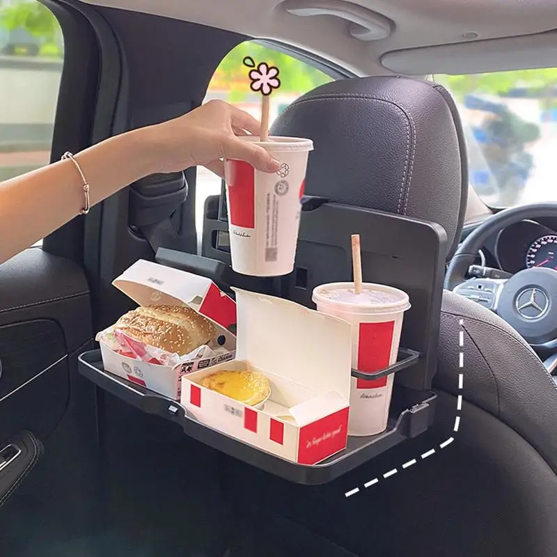 Kwak's Tavolo Pieghevole per Auto Scrivania Multifunzione per Auto Supporto per Volante Vassoio di Cibo in Auto Portabevande Supporto da scrivania