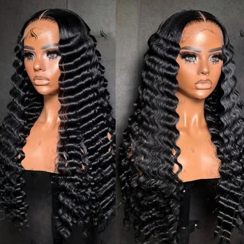 18-42 Inch Loose Wave 13x4 13x6 HD Lace Frontal Wig Human Hair Brazilian Loose Deep Waves Curly Wigs Lace Front Wigs For Women 1