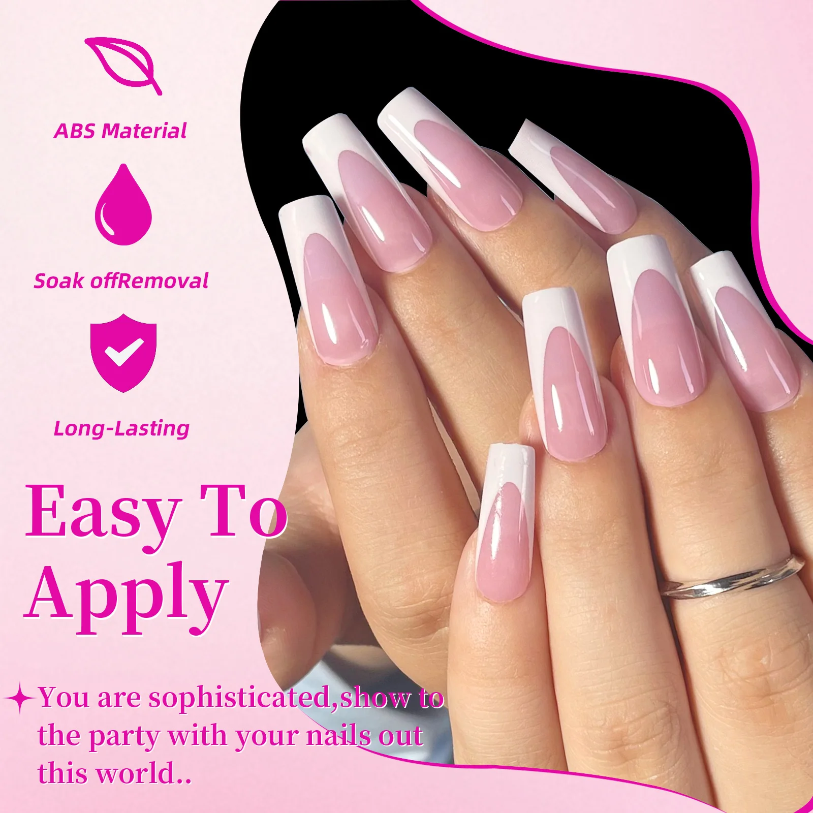 144pcs French Nail Set Image 2