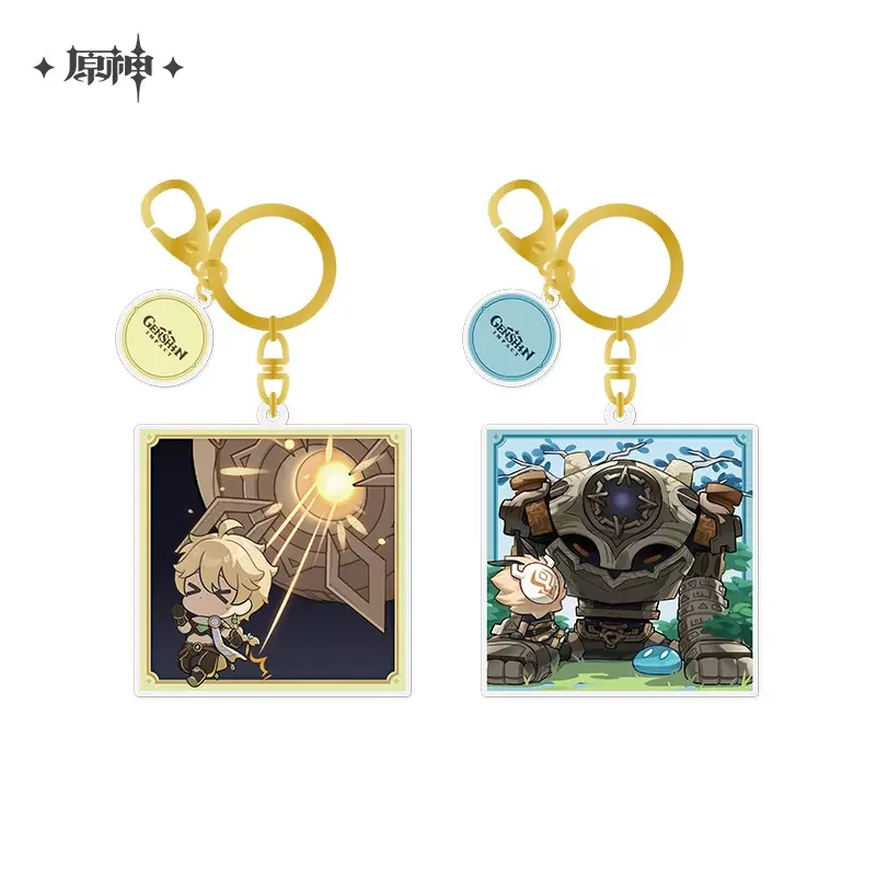 

In Stock Sunsyea Genshin Impact Official Merch miHoYo Original Authentic Q Version Acrylic Keychain Pendant Aether Ruin Guard
