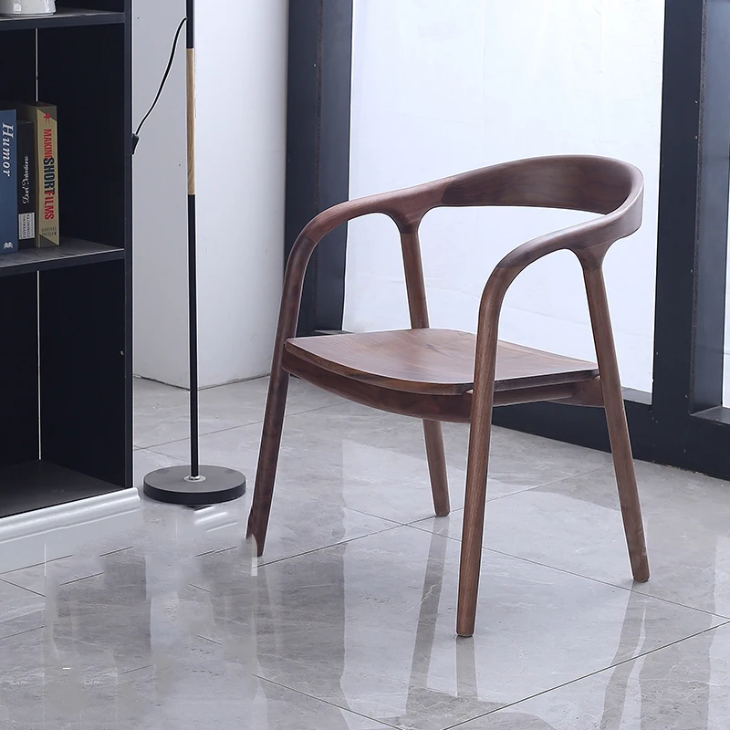 

Modern Kitchen Dining Chair Living Room Arm Vintage Wooden Dining Chair Vanity Floor Sedie Sala Da Pranzo Furniture Dining Room