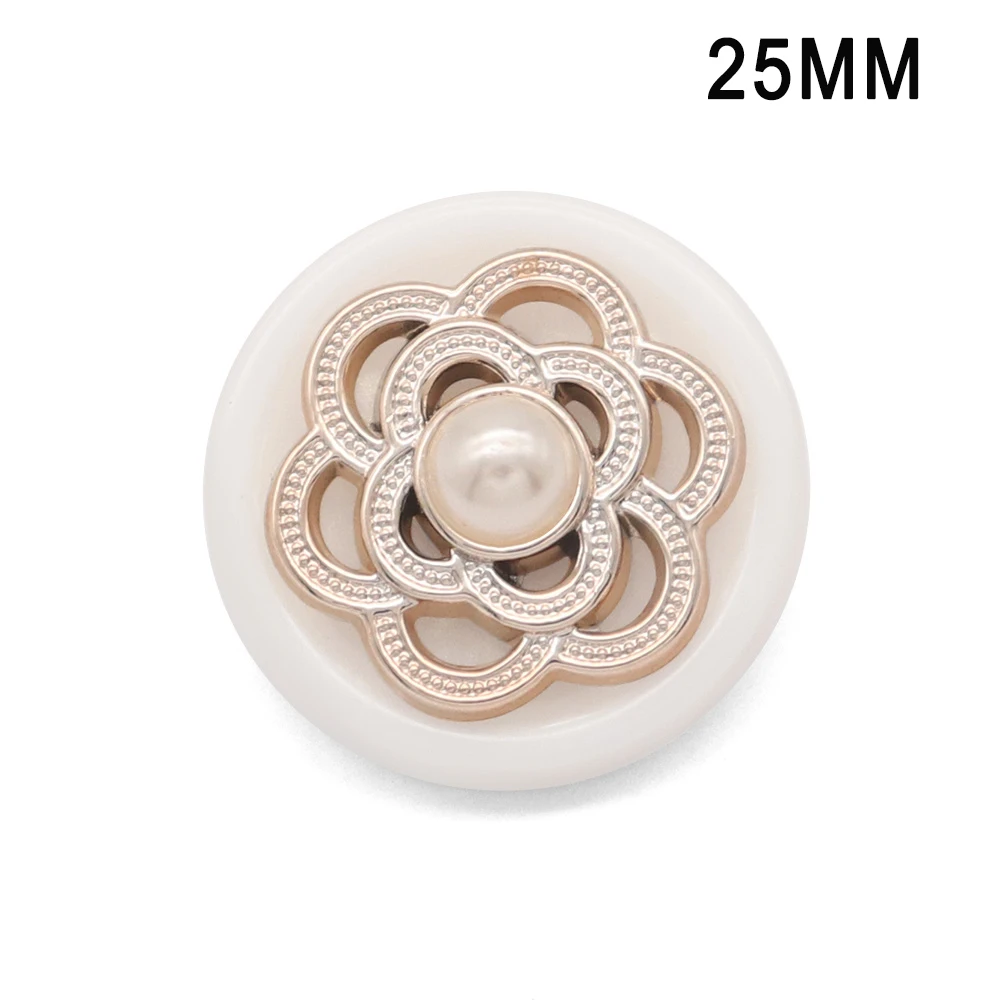 flower Imitation pearl Resin snap button jewelry DIY bracelet fit 18mm snap bracelet jewelry
