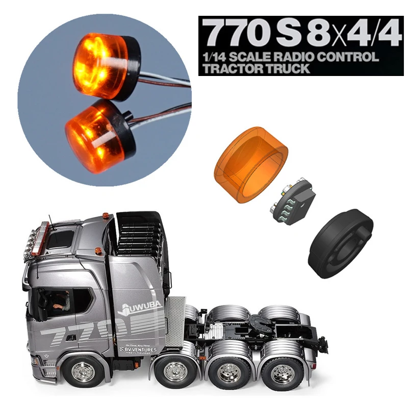 Luz De Techo LED Para Coches RC – 16 LEDs De Alta Resistencia, 8 Modos De Luz, Compatible Con Traxxas TRX4M Defender Y Otros Modelos 1/14 Y 1/18