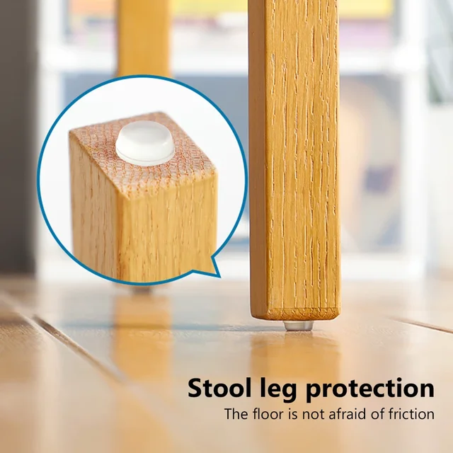 Soft felt pad protects floors from furniture scratches and noise.